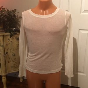 NWT Limited long sleeve sheer shirt